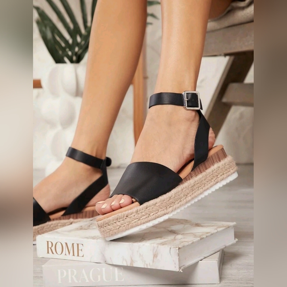 NEW Black Espadrilles - Picture 7 of 12